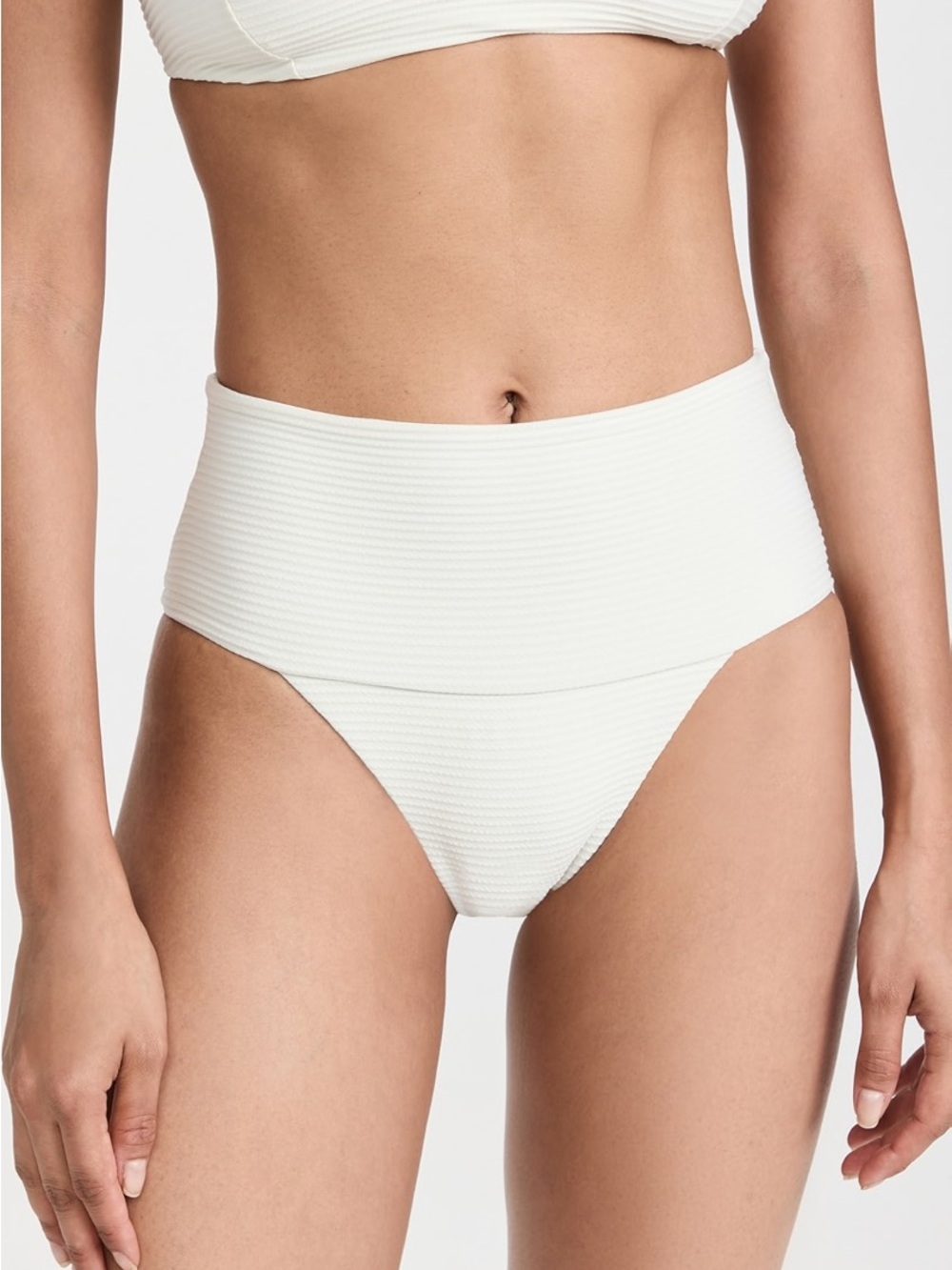 L*Space Desi Classic Bikini Bottoms in white size small